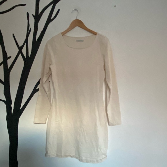 Outerknown 100% cotton boatneck long sleeve mini dress - Picture 11 of 15